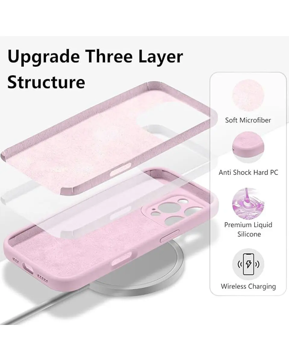 Carcasa Silicona Color para iPhone 16 Pro  18