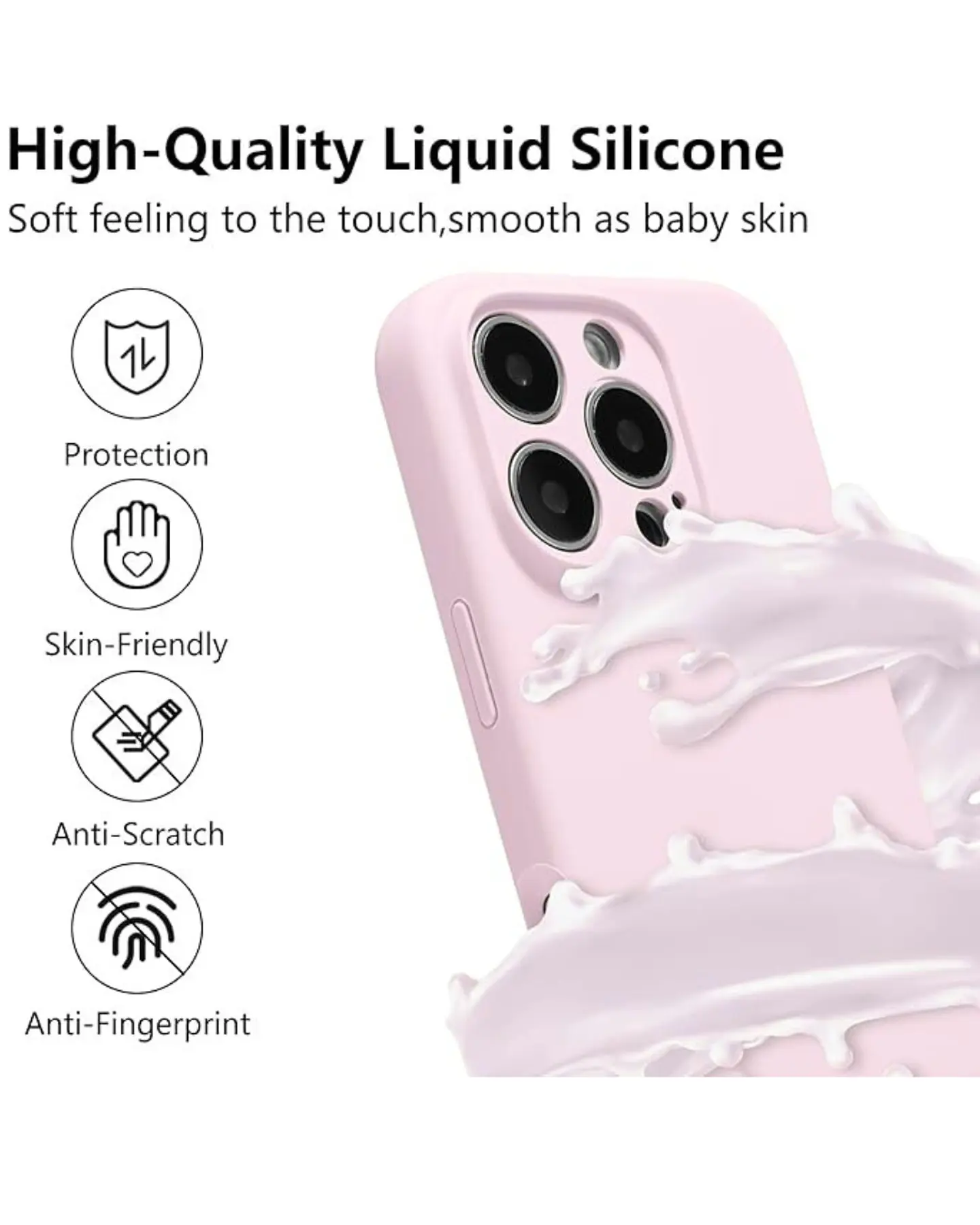 Carcasa Silicona Color para iPhone 16 Pro  20