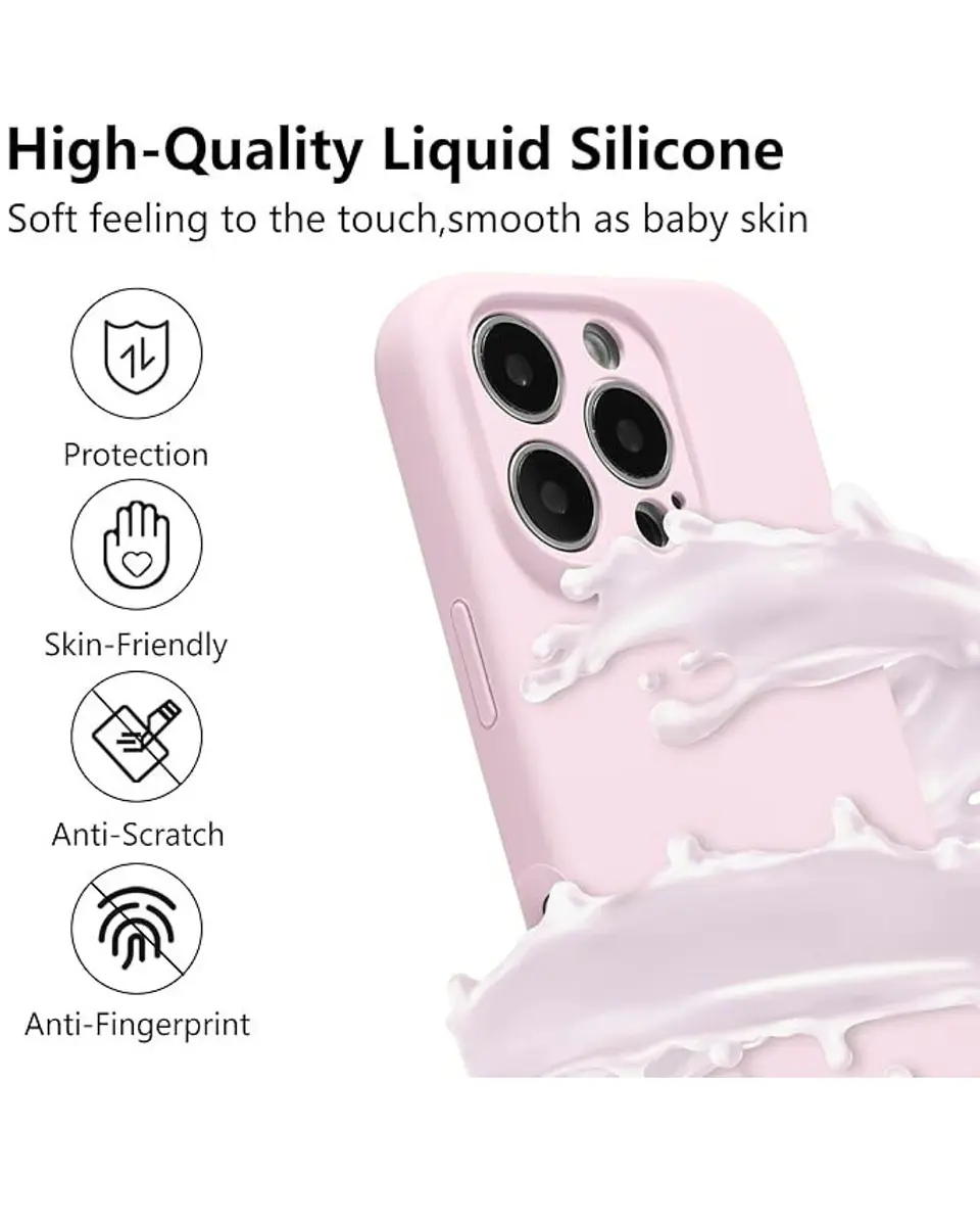 Carcasa Silicona Color para iPhone 16 Pro  20