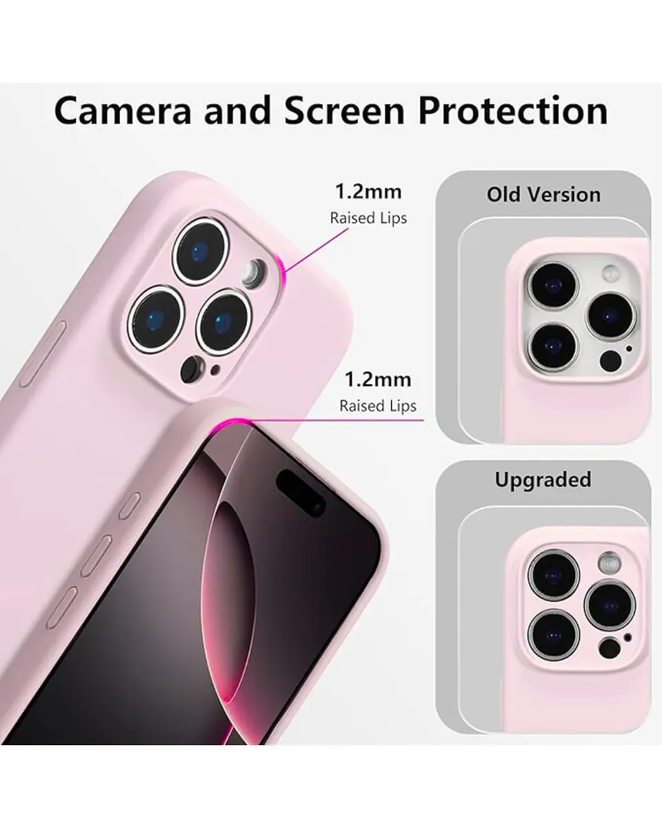 Carcasa Silicona Color para iPhone 16 Pro  21