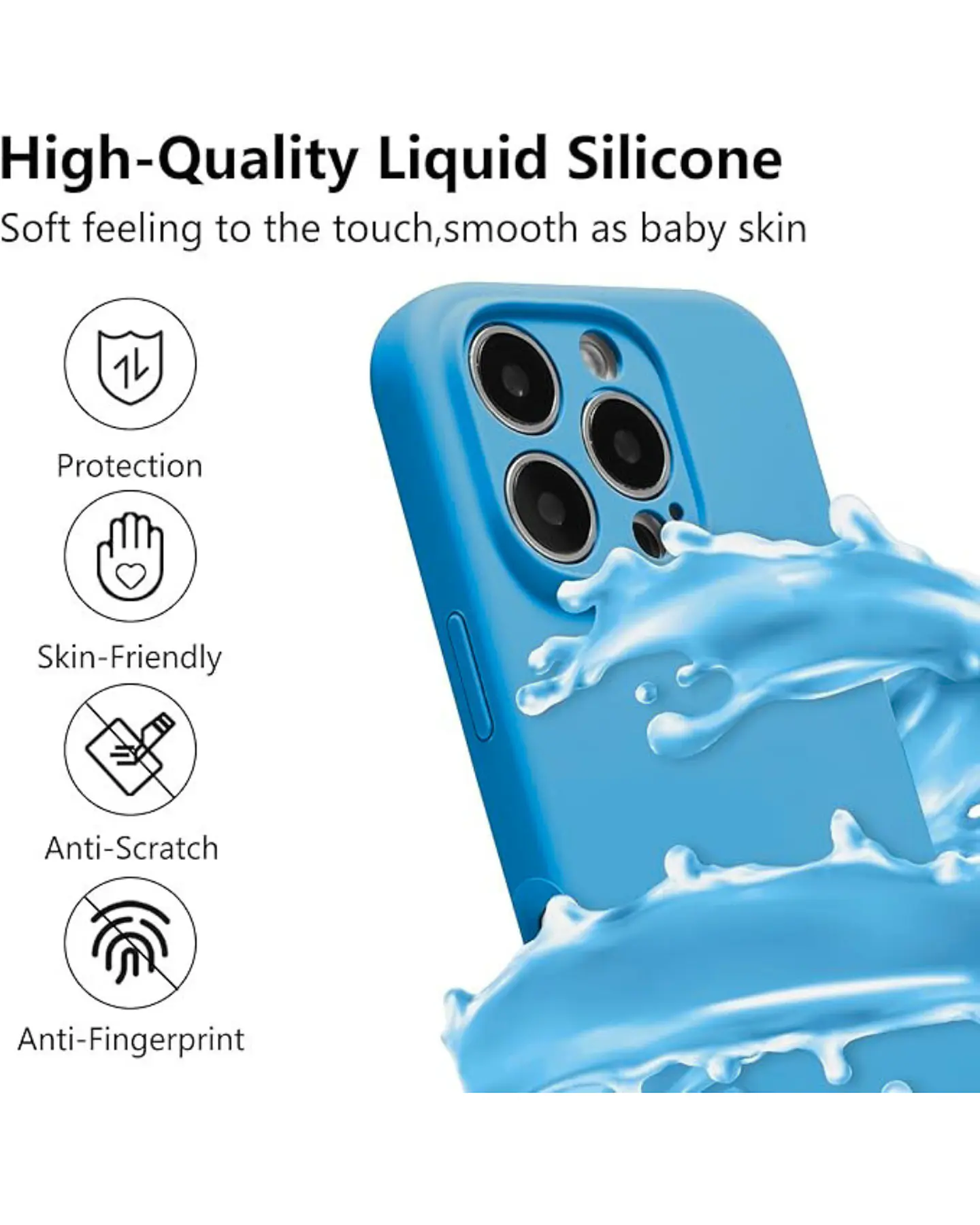 Carcasa Silicona Color para iPhone 16 Pro  24