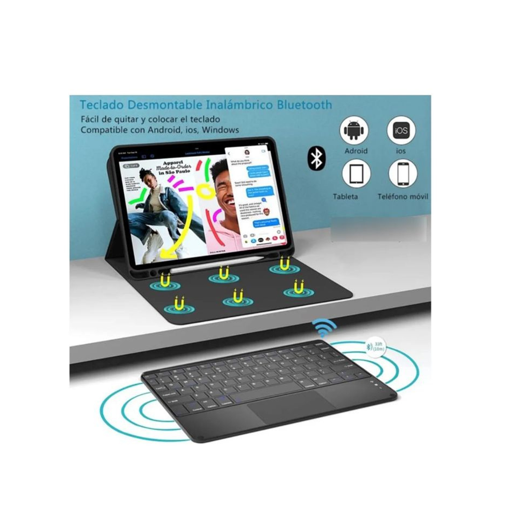 Funda Con Teclado Touchpad Para iPad Pro M5 2025 13"