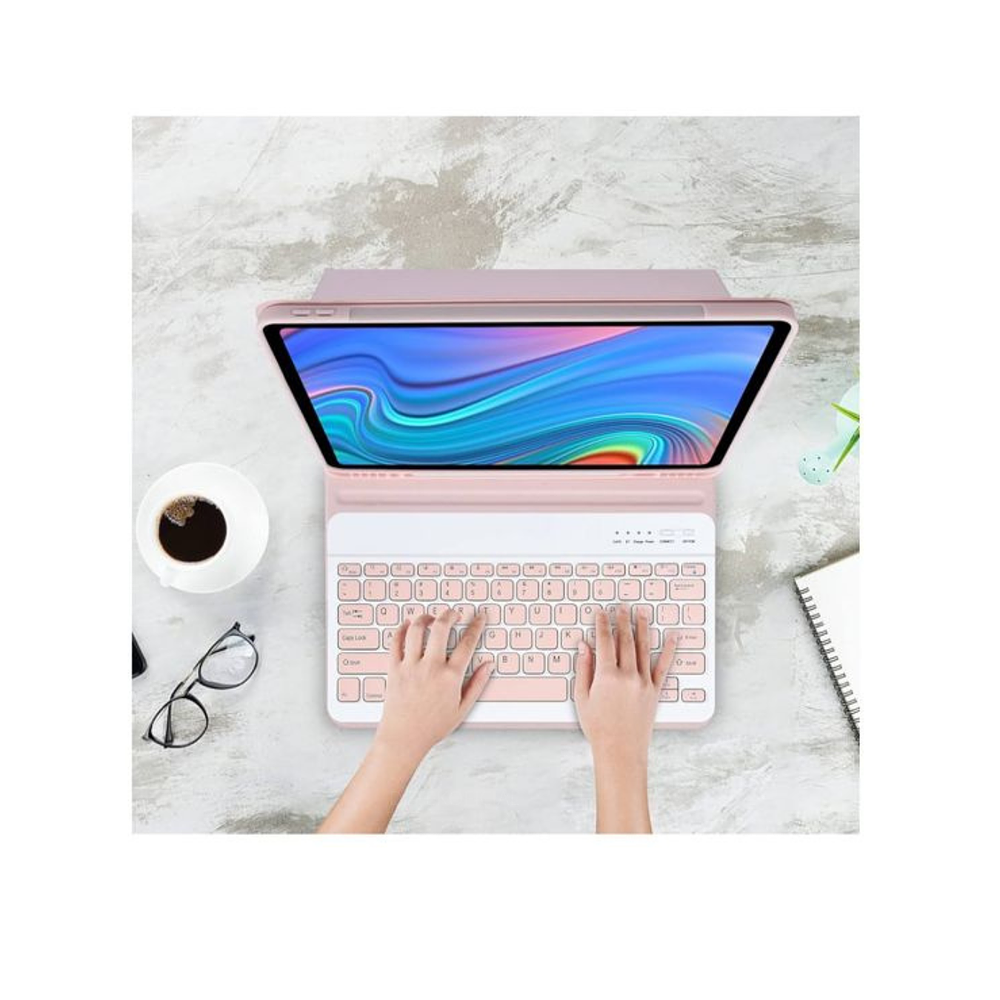 Funda Con Teclado Para iPad Pro M5 2025 13 Rosa