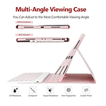 Funda Con Teclado Para iPad Pro M5 2025 13 Rosa