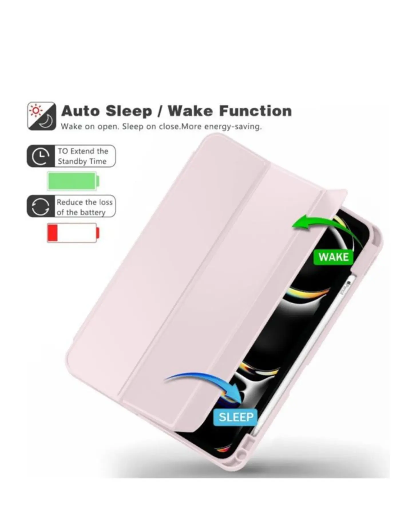 Funda Smart Cover Con Ranura Para iPad Pro M5 2025 13 Pulgadas 5