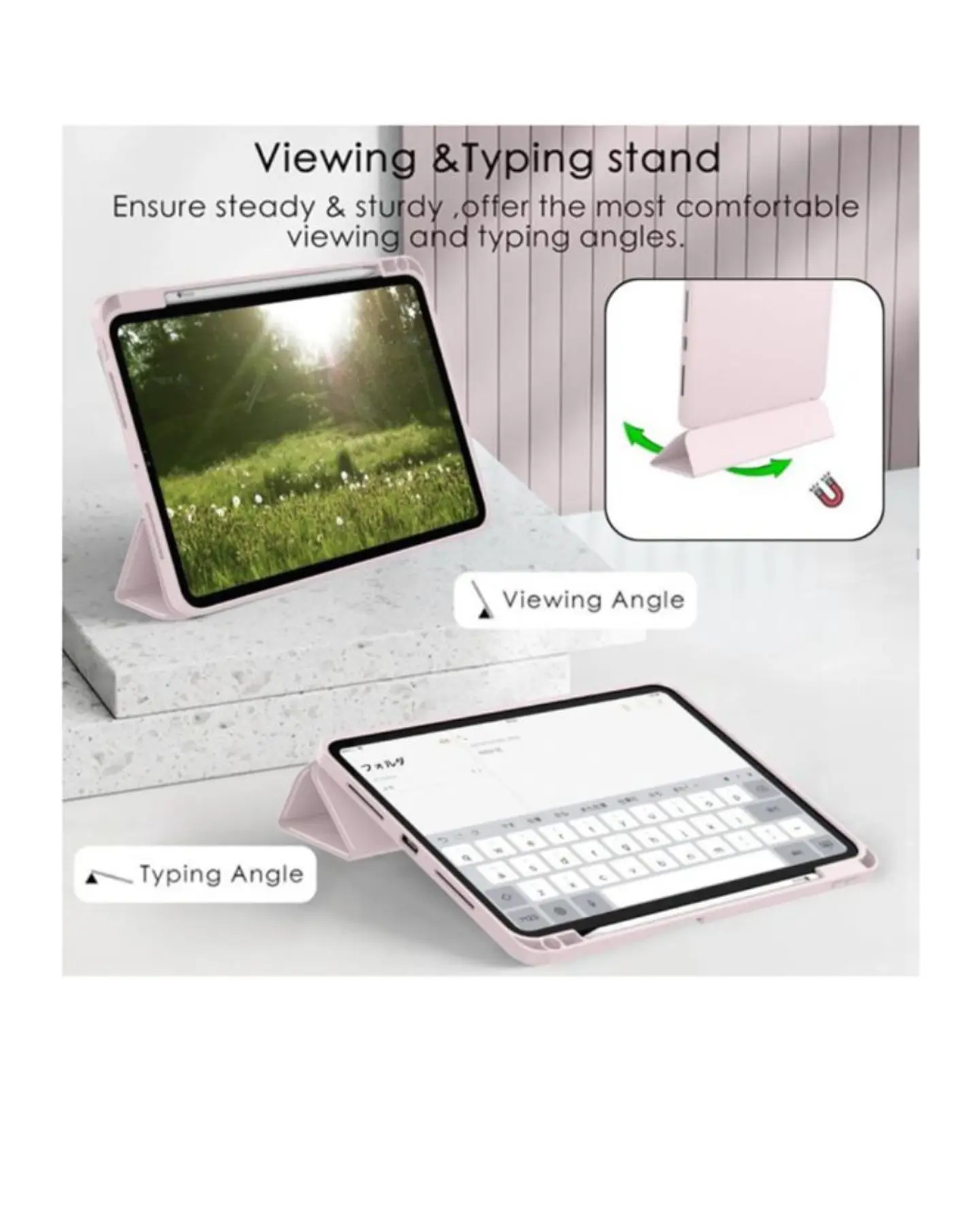 Funda Smart Cover Con Ranura Para iPad Pro M5 2025 13 Pulgadas 7