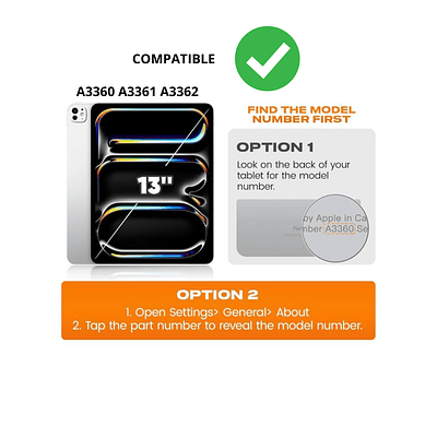 Funda Smart Cover Con Ranura Para iPad Pro M5 2025 13 Pulgadas