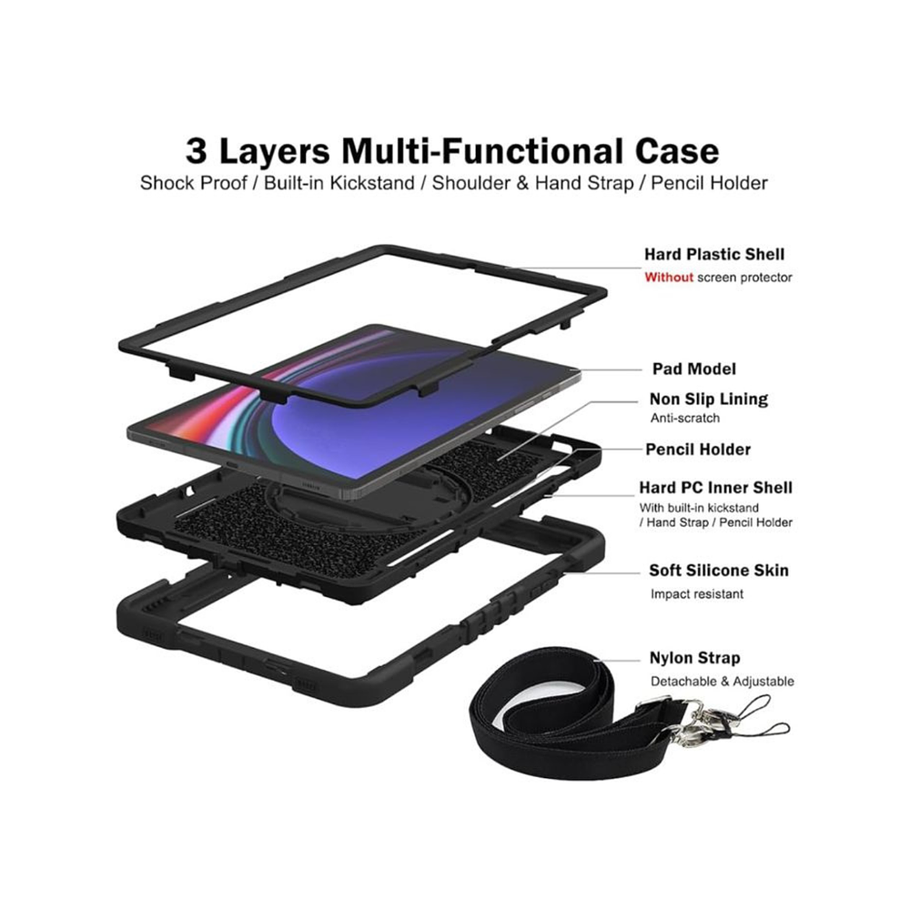 Funda Antigolpes Armadura Para Samsung Galaxy Tab S10 Lite X400 X406 