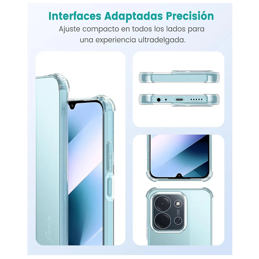 Carcasa Transparente Reforzado Para Xiaomi Poco C85 4g 