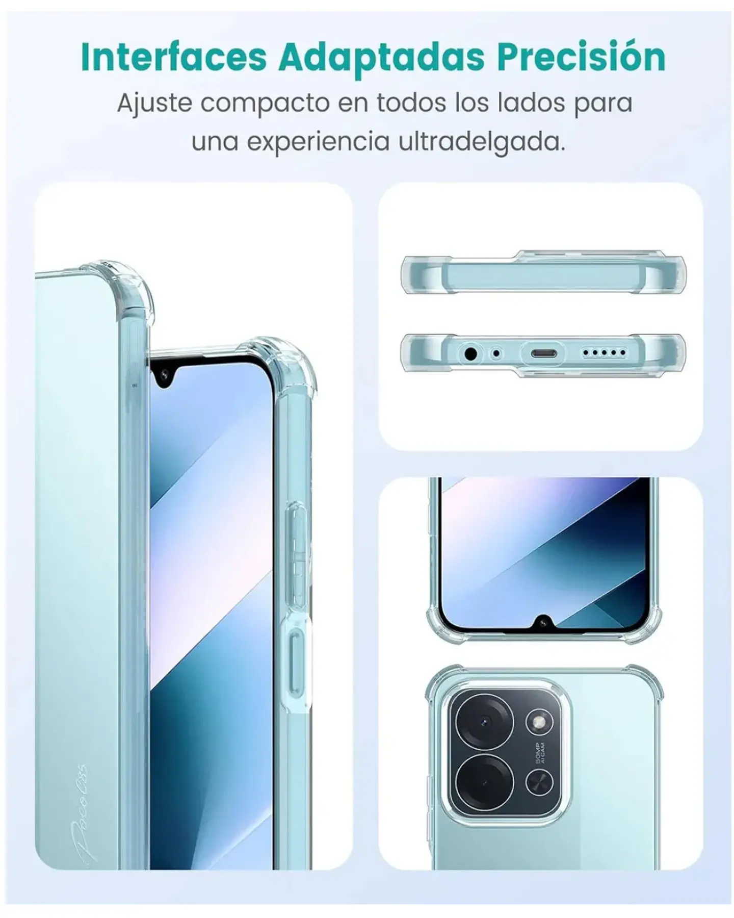 Carcasa Transparente Reforzado Para Xiaomi Poco C85 4g  6