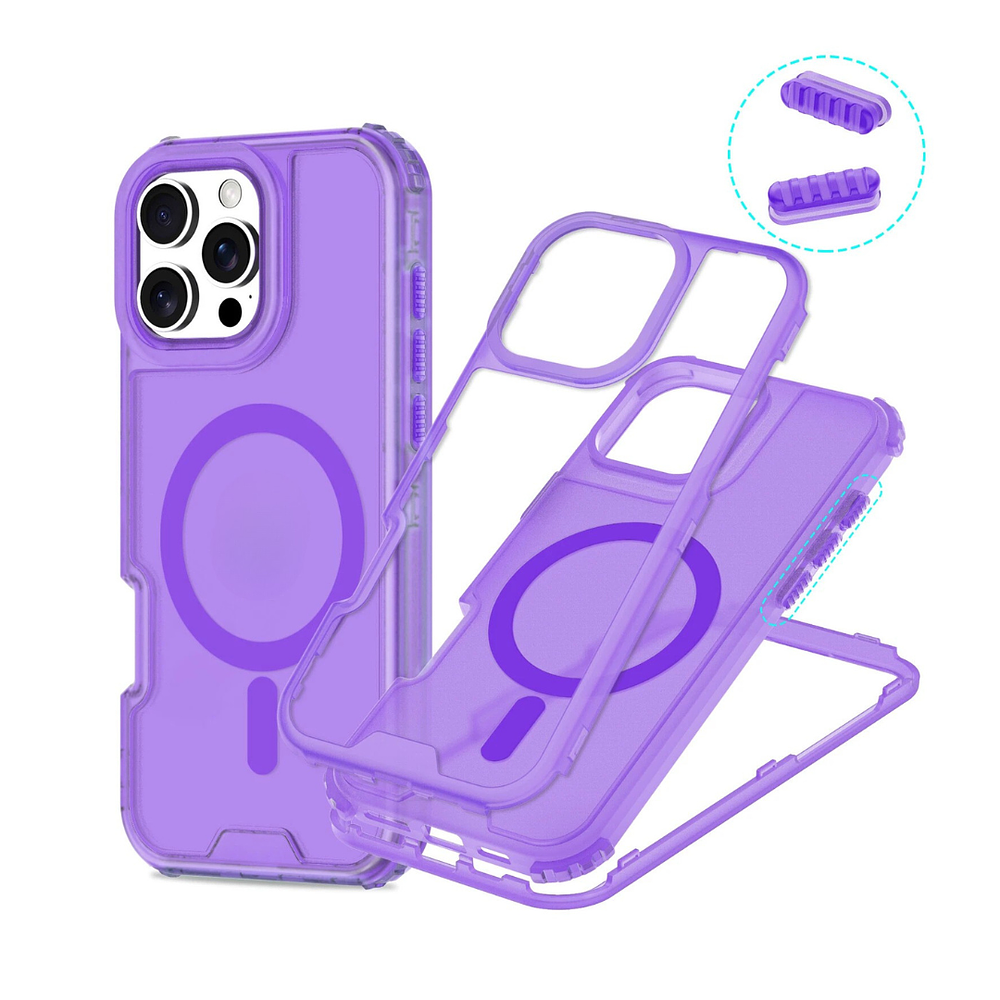 Carcasa Mate Para iPhone 17 Pro Max Funda Magnética 360 