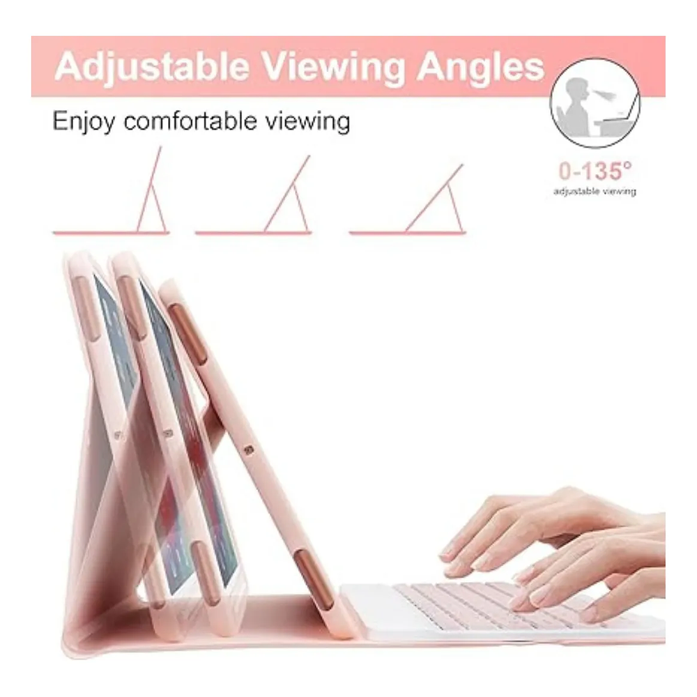 Funda + Teclado Español Para iPad 9.7 5ta Y 6ta Generación