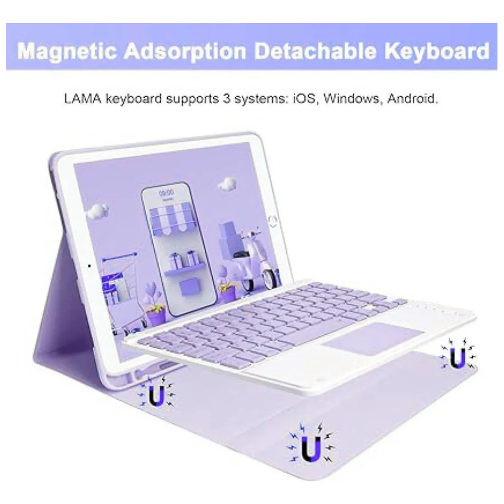 Funda con teclado Touchpad Para iPad 10.2" 7ma / 8va y 9na Generación 