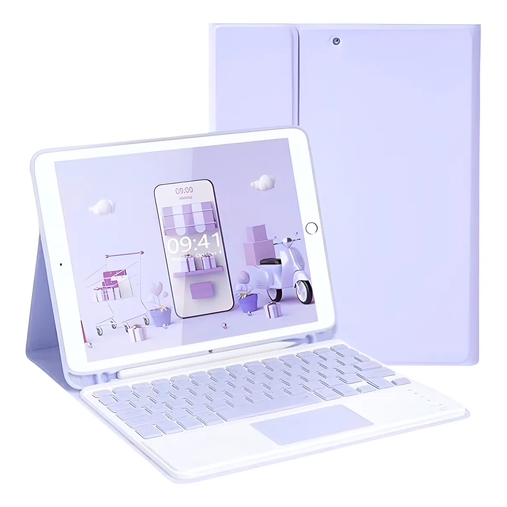 Funda con teclado Touchpad Para iPad 10.2" 7ma / 8va y 9na Generación 