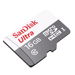 Tarjeta Memoria 16gb Sandisk Micro Sd Clase 10 + Adaptador