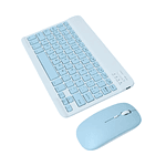 Kit de teclado y Mouse de 11 pulgadas en español inalámbrico Recargable Bluetooth 