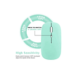 Kit de teclado y Mouse de 11 pulgadas en español inalámbrico Recargable Bluetooth 