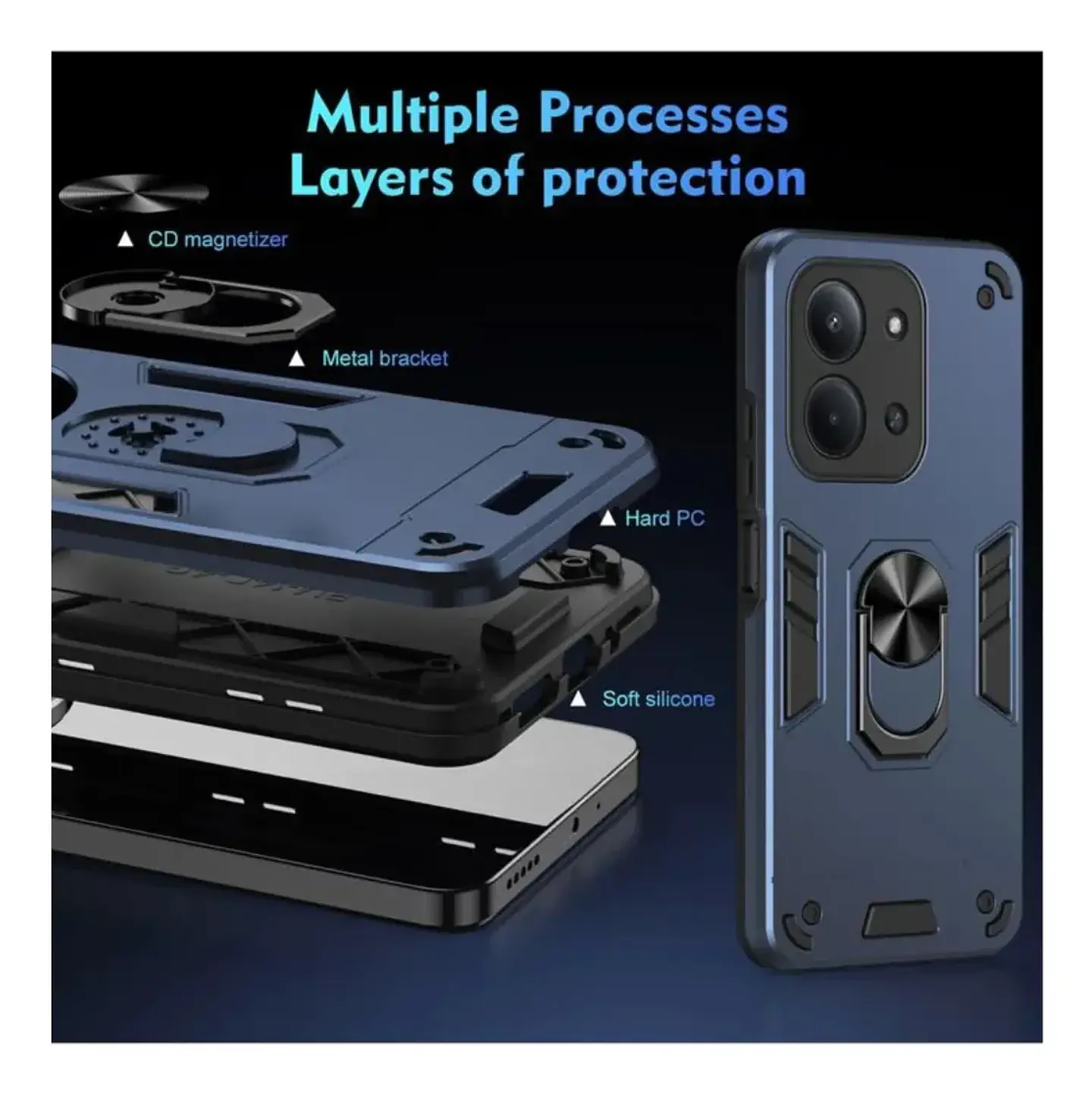 Carcasa Armor Antishock Para Xiaomi Redmi 15C 5G 13