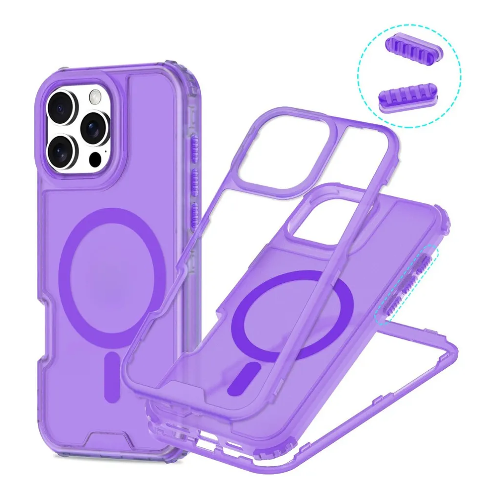 Carcasa Mate Para iPhone 17 Pro  Funda Magnética 360