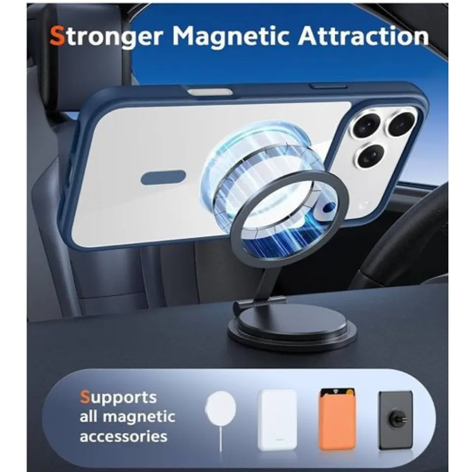 Carcasa Magsafe Con Bordes Para iPhone 17 Pro Max  6