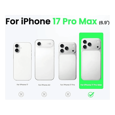 Carcasa Magsafe Con Bordes Para iPhone 17 Pro Max 