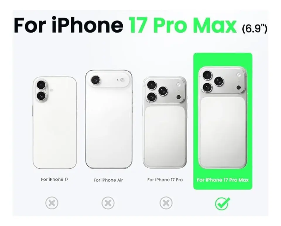 Carcasa Magsafe Con Bordes Para iPhone 17 Pro Max  2