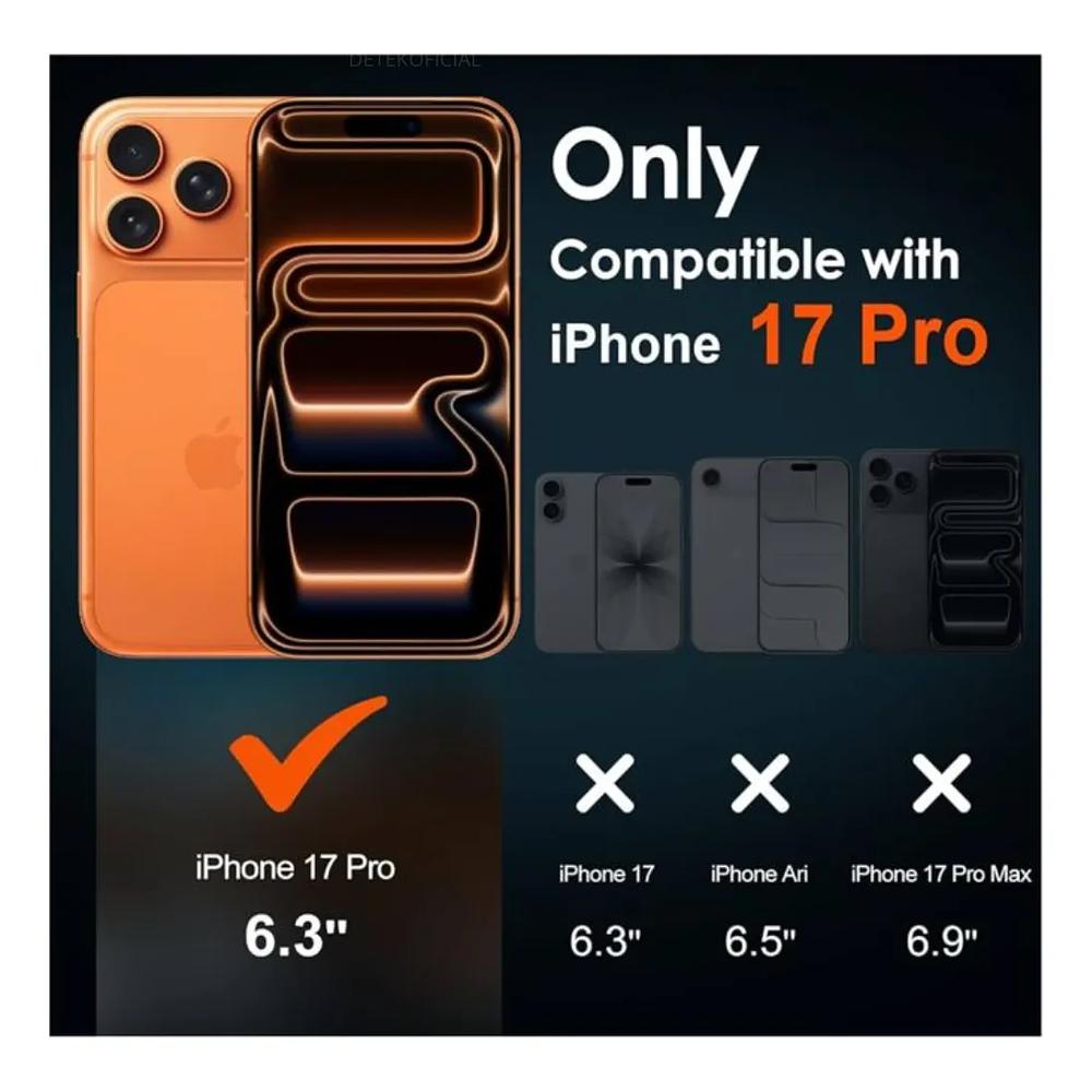 Carcasa Magsafe Con Bordes Para iPhone 17 Pro 