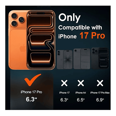 Carcasa Magsafe Con Bordes Para iPhone 17 Pro 