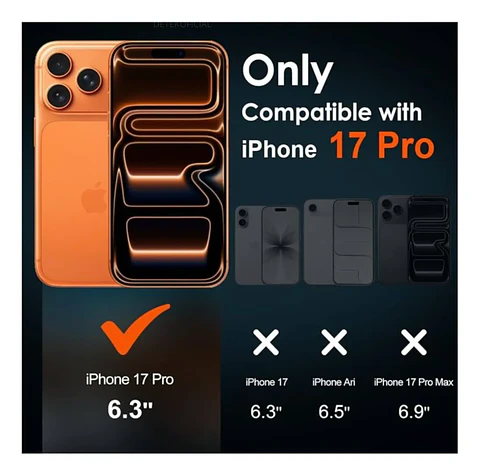 Carcasa Magsafe Con Bordes Para iPhone 17 Pro 