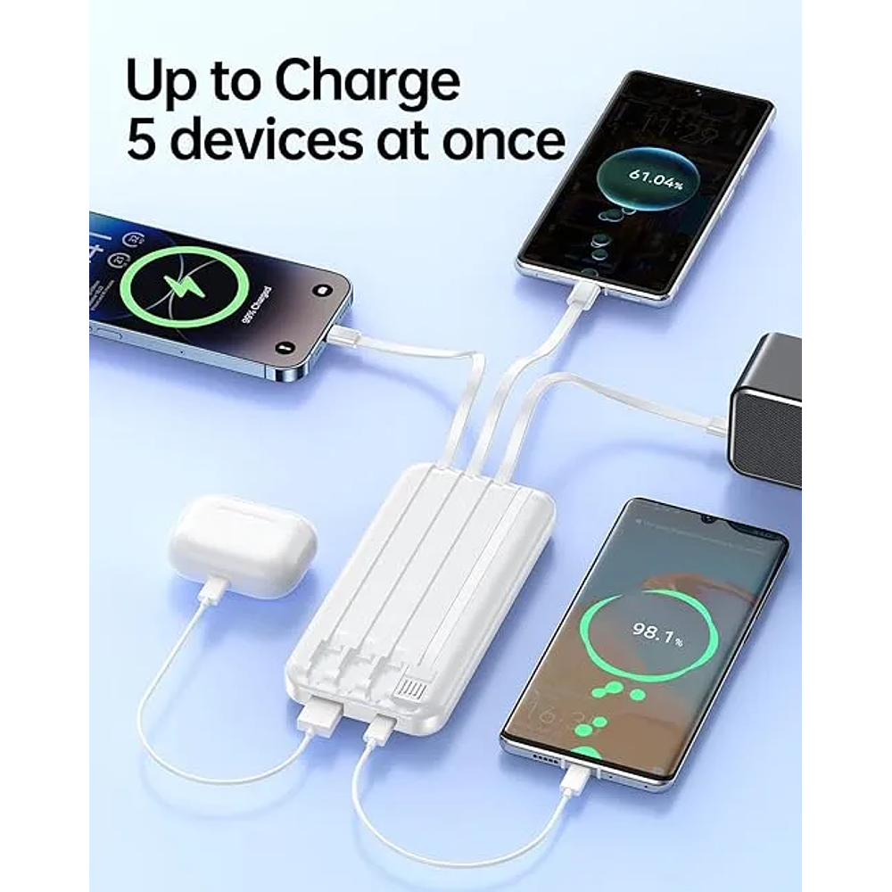 Power Bank (Cargador Portátil) de 20000 Mah Carga Rápida 