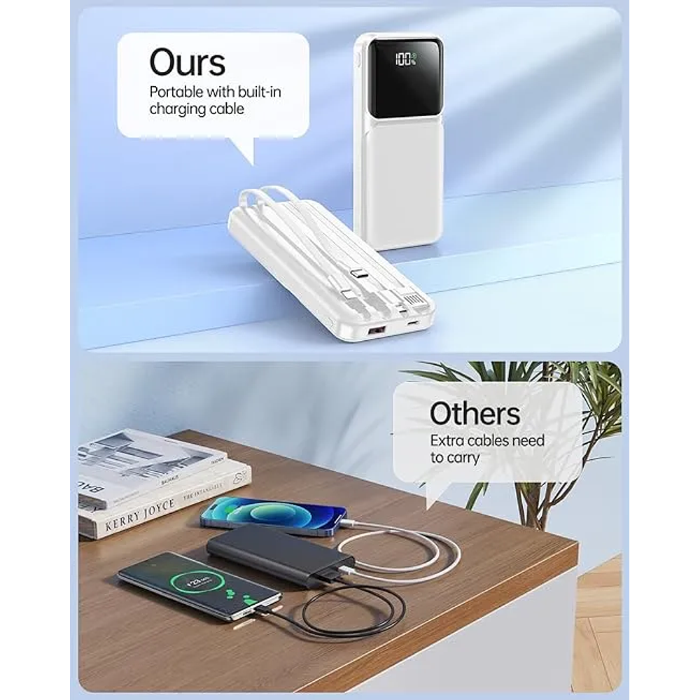 Power Bank (Cargador Portátil) de 20000 Mah Carga Rápida 
