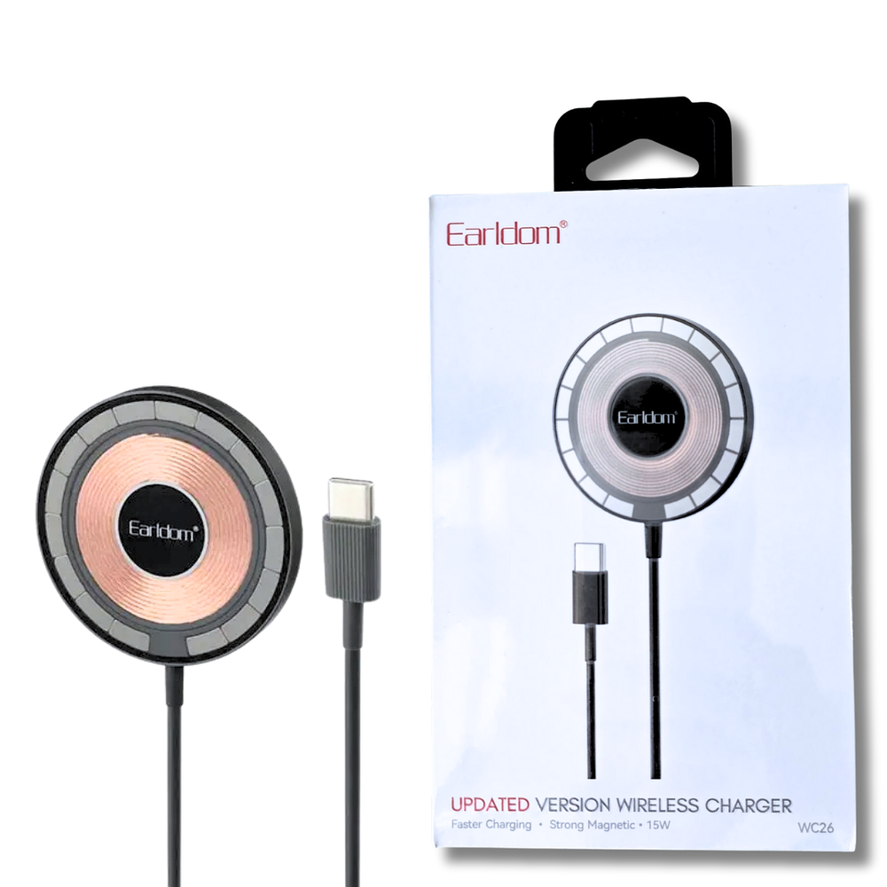 Cargador Inalámbrico Magnético de 15W Tipo MagSafe USB-C