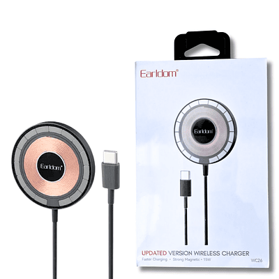 Cargador Inalámbrico Magnético de 15W Tipo MagSafe USB-C