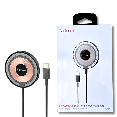 Cargador Inalámbrico Magnético de 15W Tipo MagSafe USB-C