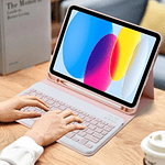 Kit de teclado y Mouse de 11 pulgadas en español inalámbrico Recargable Bluetooth 