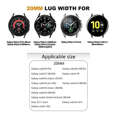 Correa Universal De Mujer Para Reloj Inteligente/Smartwach (Medida 20mm)  