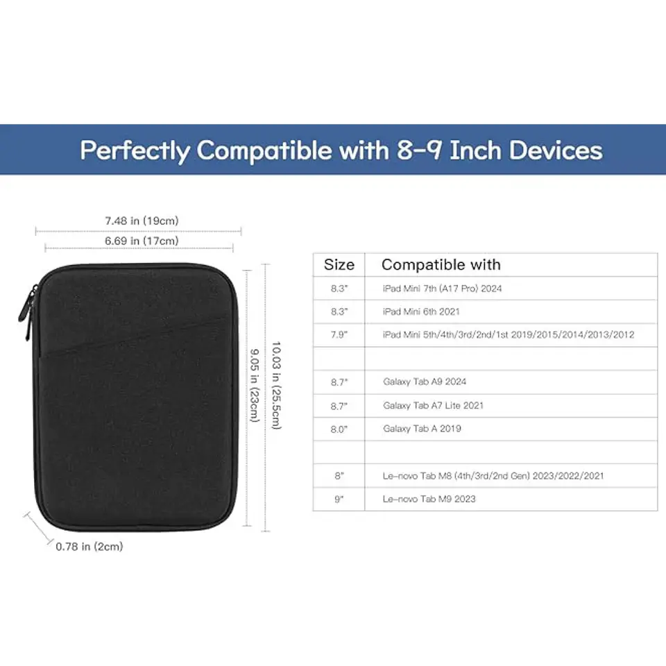 Funda Bolso Impermeable Para Kindle Tablet de 8 a 9 Pulgadas 2