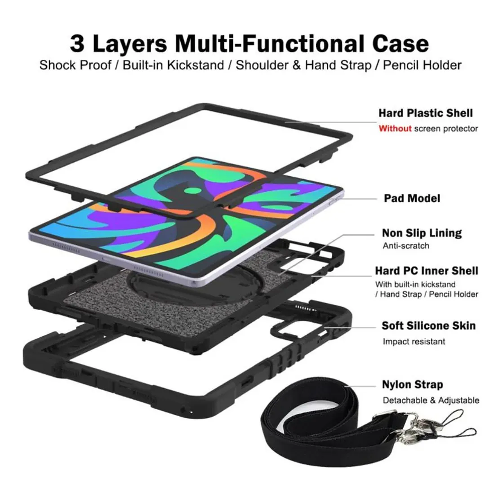 Funda Antigolpes Armadura Para Lenovo Idea Tab 11 2025 