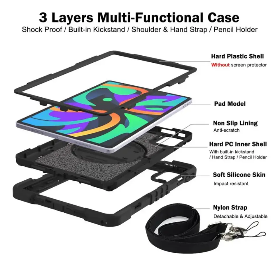 Funda Antigolpes Armadura Para Lenovo Idea Tab 11 2025  6