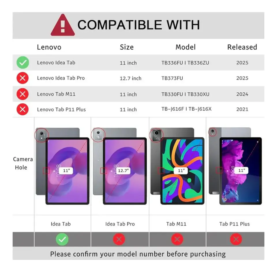 Funda Antigolpes Armadura Para Lenovo Idea Tab 11 2025  2