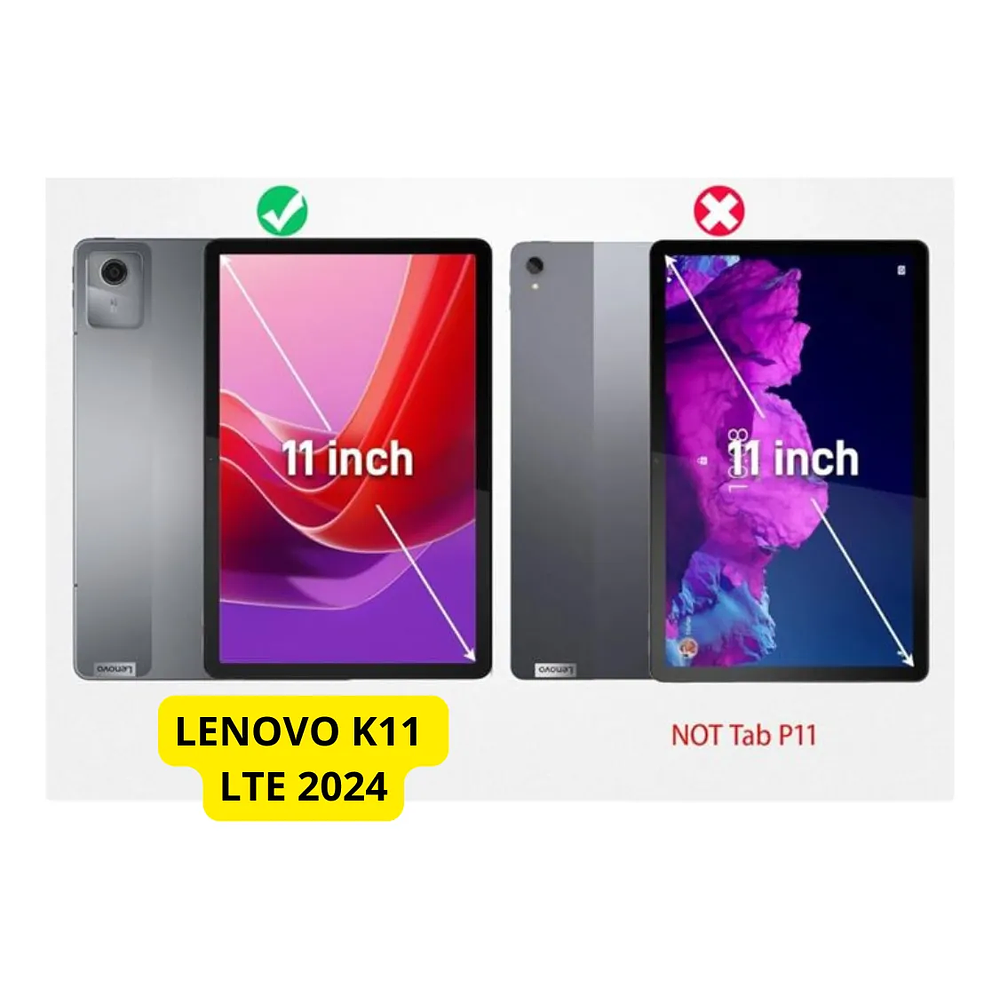 Funda Protectora 360° Giratoria Para Samsung Lenovo K11 Lte 2024 11"