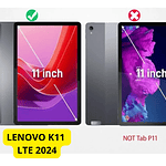 Funda Protectora 360° Giratoria Para Samsung Lenovo K11 Lte 2024 11"