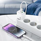 Cargador de Pared Doble Puerto USB-USB C 30W Sin Cable Borofone - Miniatura 6
