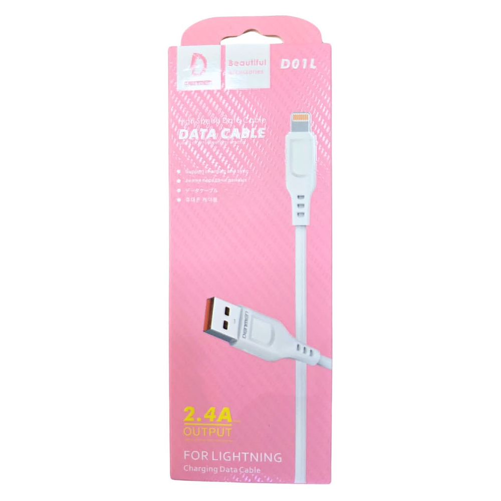 Cable USB-Lightning Carga Rápida 2.4A 