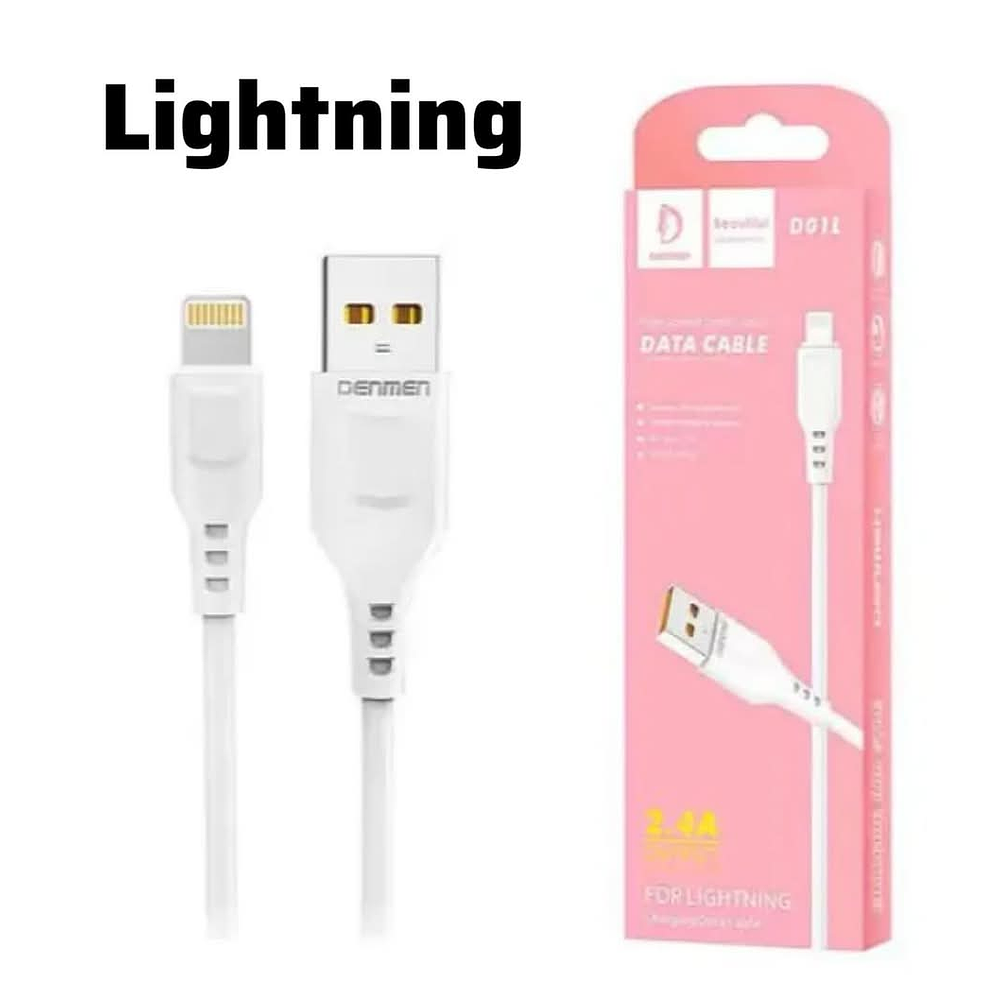 Cable USB-Lightning Carga Rápida 2.4A 
