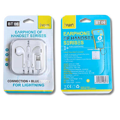 Audífonos Tipo Lightning con Conexión Bluetooth 