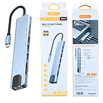 Adaptador Tipo C Multipuertos 8 en 1 para Notebook / Macbook / iPad /, Otros. 