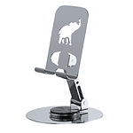 Soporte de Mesa de Acero para Tablet y Celular 360° Giratorio 