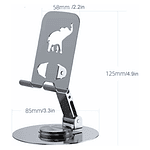 Soporte de Mesa de Acero para Tablet y Celular 360° Giratorio 