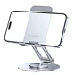 Soporte de Aluminio de Mesa y Escritorio para Celular y Tablet con Rotación 360° - Miniatura 4